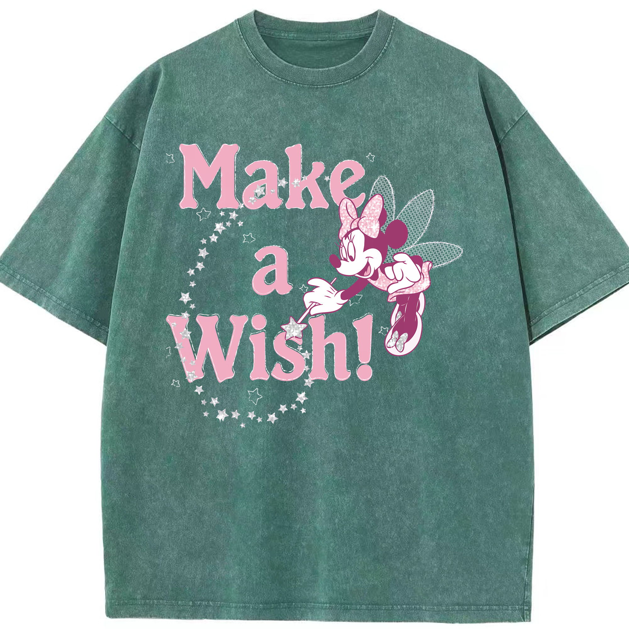 （画像用） ミッキーマウス Mickey Mouse 綿100% ヴィンテージ風 半袖Tシャツ（フロントプリント）